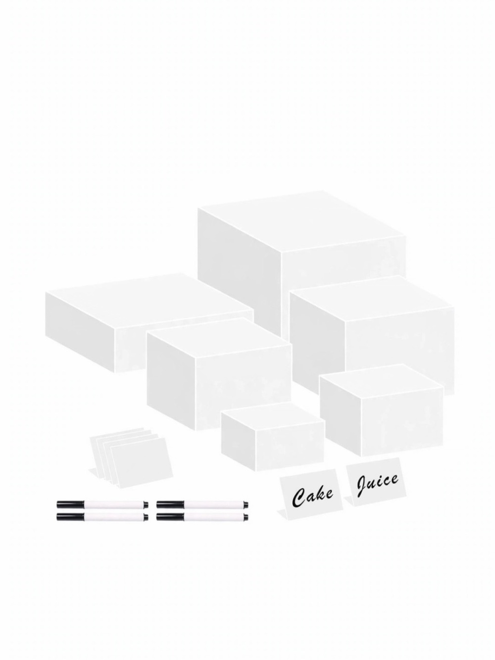 6PCS Food Risers for Display Stand Risers Food/Decorations Party - SHIP ALONE